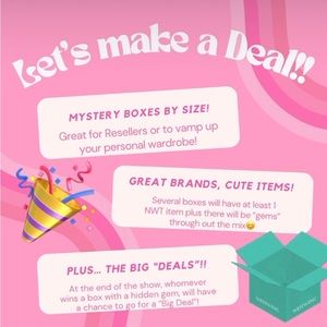 Let’s Make a Deal Blanket Listing For Mystery Boxes